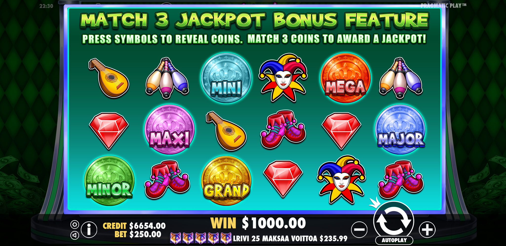 Joker's Jewels Cash - screenshot with slot description 2